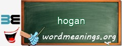 WordMeaning blackboard for hogan